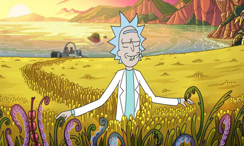 Rick en paz con la naturaleza